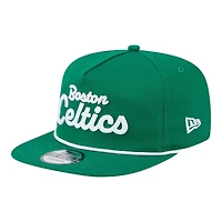 Boston Celtics Green Team Text New Era Golfer Snapback Hat