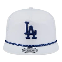 Los Angeles Dodgers White Performance New Era Golfer Snapback Hat