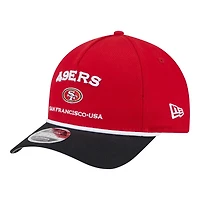 San Francisco 49ers Red and Black Roper New Era 9FORTY M-Crown A-Frame Adjustable Hat