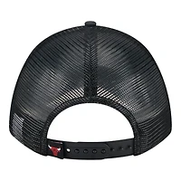 Chicago Bulls Black Roper New Era 9FORTY M-Crown A-Frame Adjustable Hat