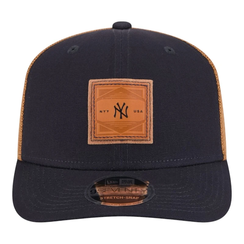 New York Yankees Navy Patch New Era 9SEVENTY Adjustable Hat