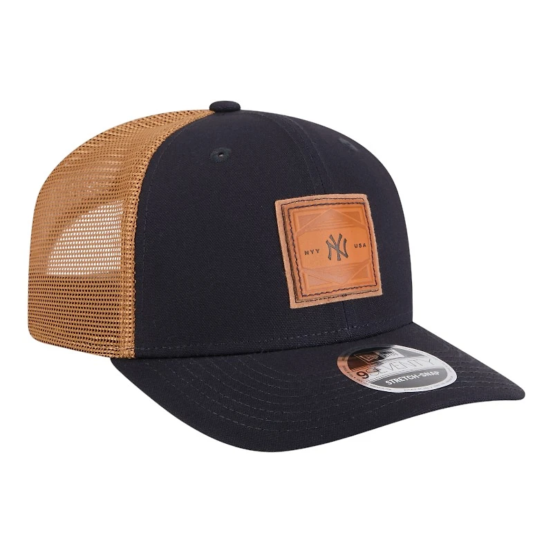 New York Yankees Navy Patch New Era 9SEVENTY Adjustable Hat