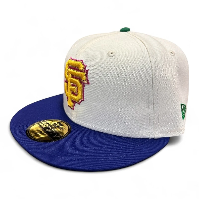 San Francisco Giants Chrome and Purple Battle of the Bay Patch Green UV New Era 59FIFTY Fitted Hat