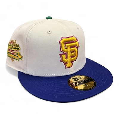 San Francisco Giants Chrome and Purple Battle of the Bay Patch Green UV New Era 59FIFTY Fitted Hat