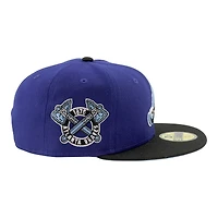 Atlanta Braves Royal Blue and Black 1876 Tomahawk Patch Icy UV New Era 59FIFTY Fitted Hat