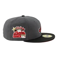 Atlanta Braves Graphite and Black 2000 ASG Patch Red UV New Era 59FIFTY Fitted Hat