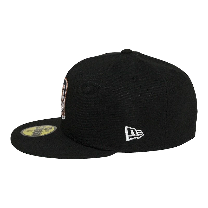 Detroit Tigers Black with Copper Tiger Stadium Patch Green UV New Era 59FIFTY Fitted Hat