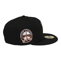 Detroit Tigers Black with Copper Tiger Stadium Patch Green UV New Era 59FIFTY Fitted Hat