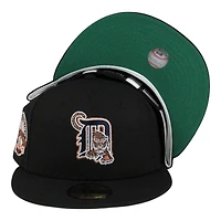 Detroit Tigers Black with Copper Tiger Stadium Patch Green UV New Era 59FIFTY Fitted Hat