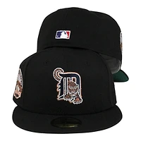 Detroit Tigers Black with Copper Tiger Stadium Patch Green UV New Era 59FIFTY Fitted Hat