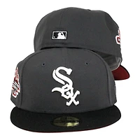 Chicago White Sox Graphite and Black 2003 ASG Patch Red UV New Era 59FIFTY Fitted Hat