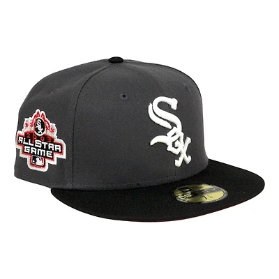 Chicago White Sox Graphite and Black 2003 ASG Patch Red UV New Era 59FIFTY Fitted Hat