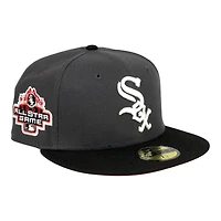 Chicago White Sox Graphite and Black 2003 ASG Patch Red UV New Era 59FIFTY Fitted Hat
