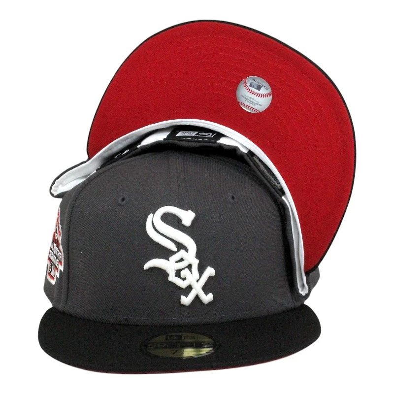 Chicago White Sox Graphite and Black 2003 ASG Patch Red UV New Era 59FIFTY Fitted Hat