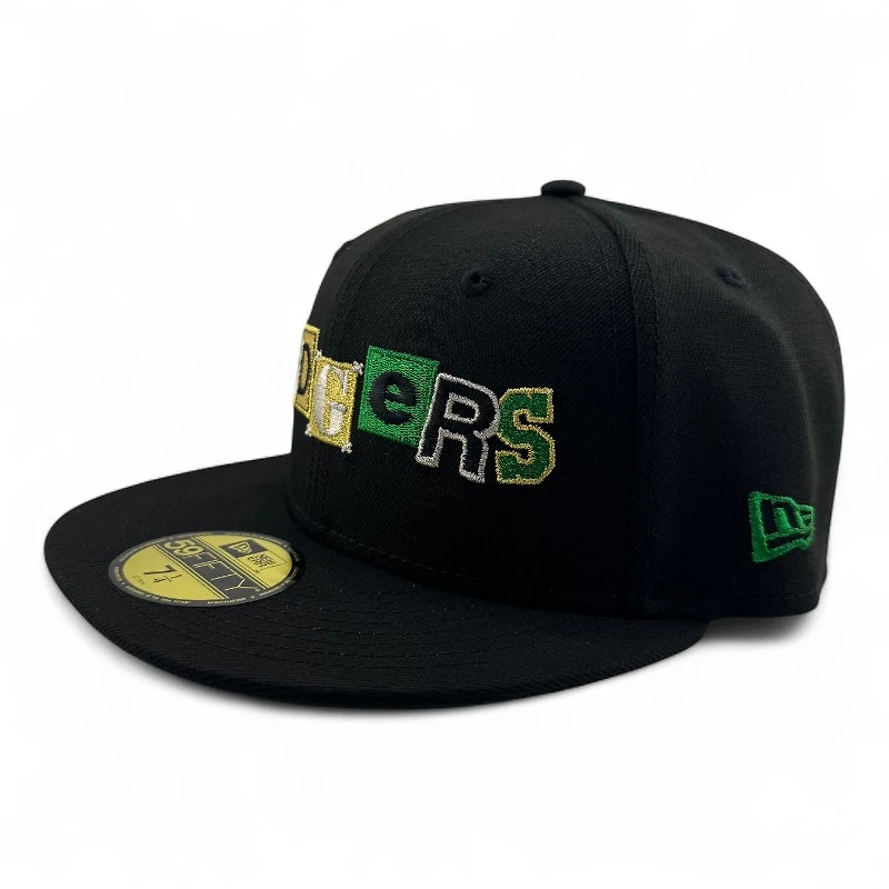Los Angeles Dodgers Black "Bendecido Pack" Dark Green UV New Era 59FIFTY Fitted Hat