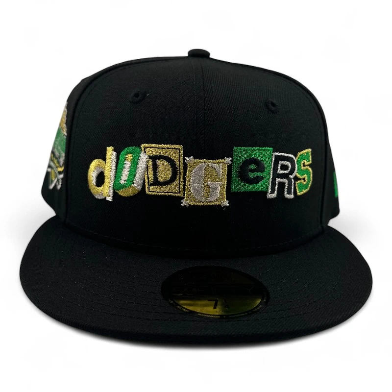 Los Angeles Dodgers Black "Bendecido Pack" Dark Green UV New Era 59FIFTY Fitted Hat