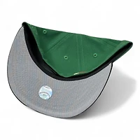 Atlanta Braves Kelly Green and Black 1999 WS Patch Gray UV New Era 59FIFTY Fitted Hat