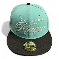 Orlando Magic Clear Mint and Black Two Tone Gray UV New Era 59FIFTY Fitted Hat