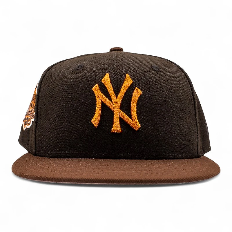 New York Yankees Black and Mocha 1999 World Series Patch Grey UV Era 59Fifty Fitted Hat