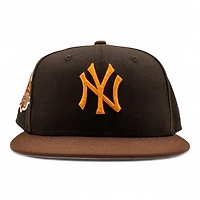 New York Yankees Black and Mocha 1999 World Series Patch Grey UV Era 59Fifty Fitted Hat