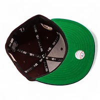 New York Yankees Maroon and Navy 50th Anniversary Patch Green UV Era 59Fifty Fitted Hat