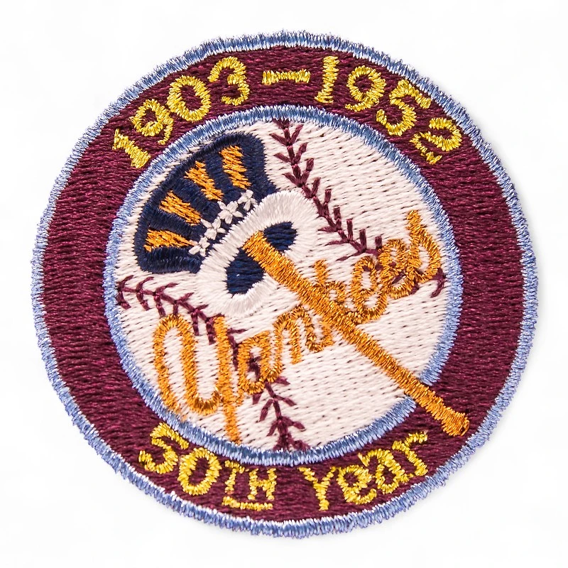 New York Yankees Maroon and Navy 50th Anniversary Patch Green UV Era 59Fifty Fitted Hat