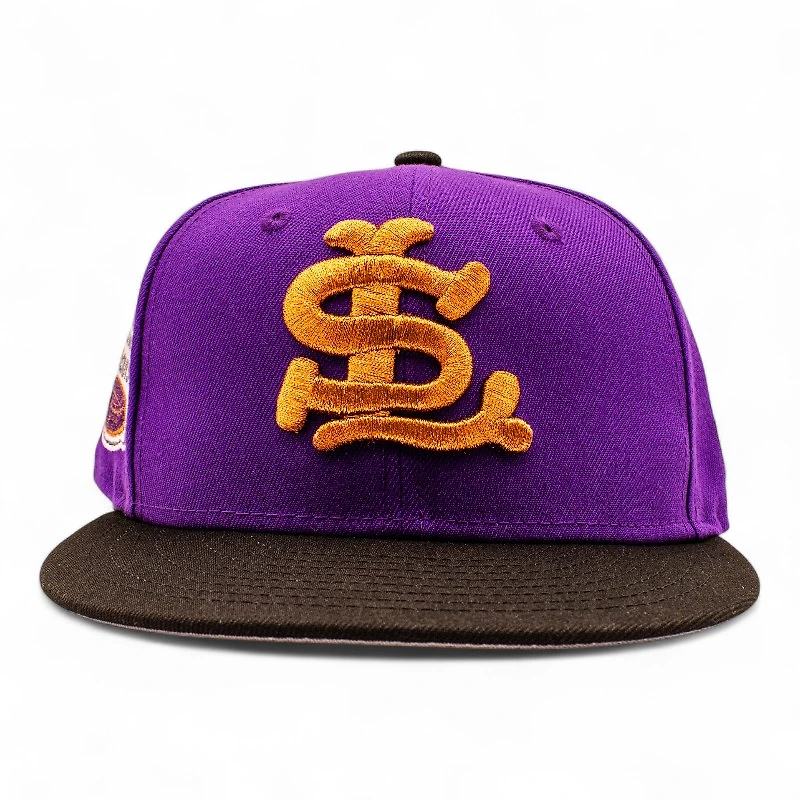St Louis Browns Purple and Black 1966 All Star Game Patch Grey UV New Era 59Fifty Fitted Hat
