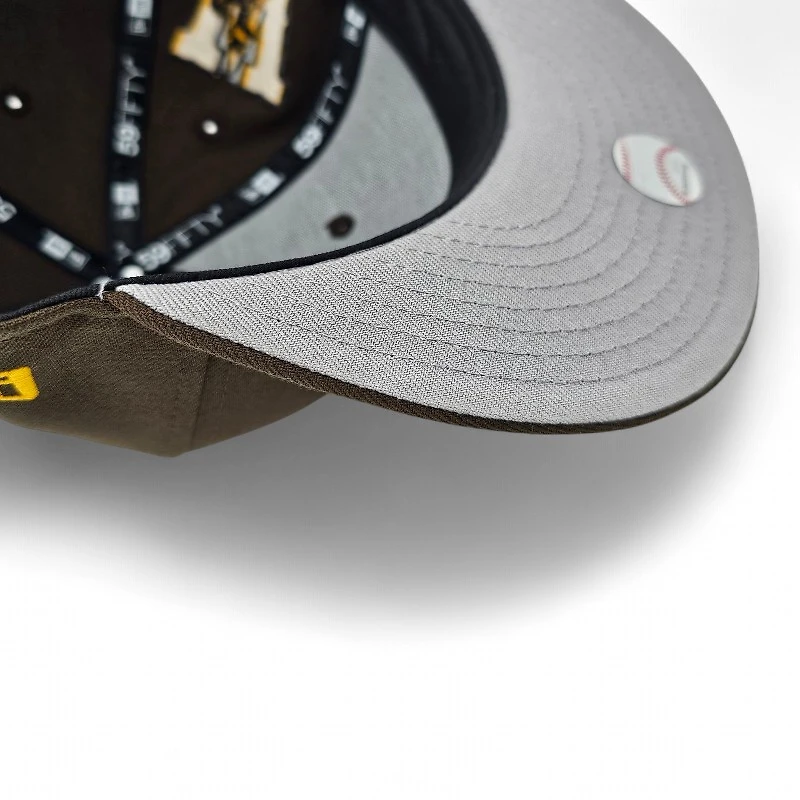 Colorado Rockies Walnut Leon the Lab Wyoming Cowboys Grey UV New Era 59FIFTY Fitted Hat