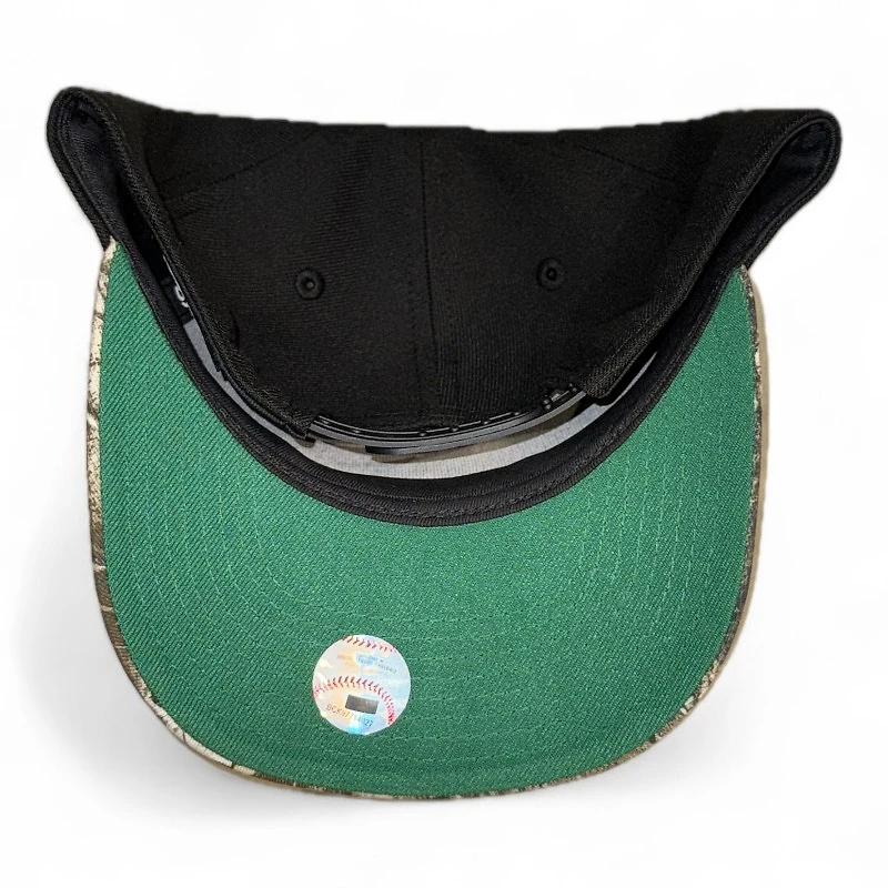 New York Yankees Black and Realtree Parks and Rec Patch New Era 9FIFTY A-Frame Snapback Hat