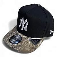 New York Yankees Black and Realtree Parks and Rec Patch New Era 9FIFTY A-Frame Snapback Hat