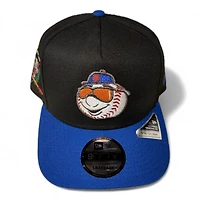 New York Mets Black and Royal Blue Domincan Republic Crest Patch New Era 9FIFTY A-Frame Snapback Hat