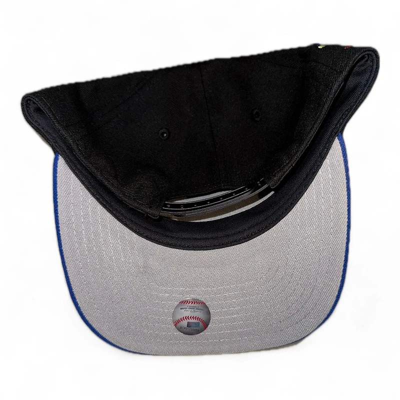 New York Mets Black and Royal Blue Domincan Republic Crest Patch New Era 9FIFTY A-Frame Snapback Hat