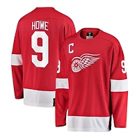 Detroit Red Wings Gordie Howe Home NHL Breakaway Player Jersey