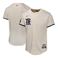 Youth Texas Rangers Nike City Connect Limited Natural Blank Jersey