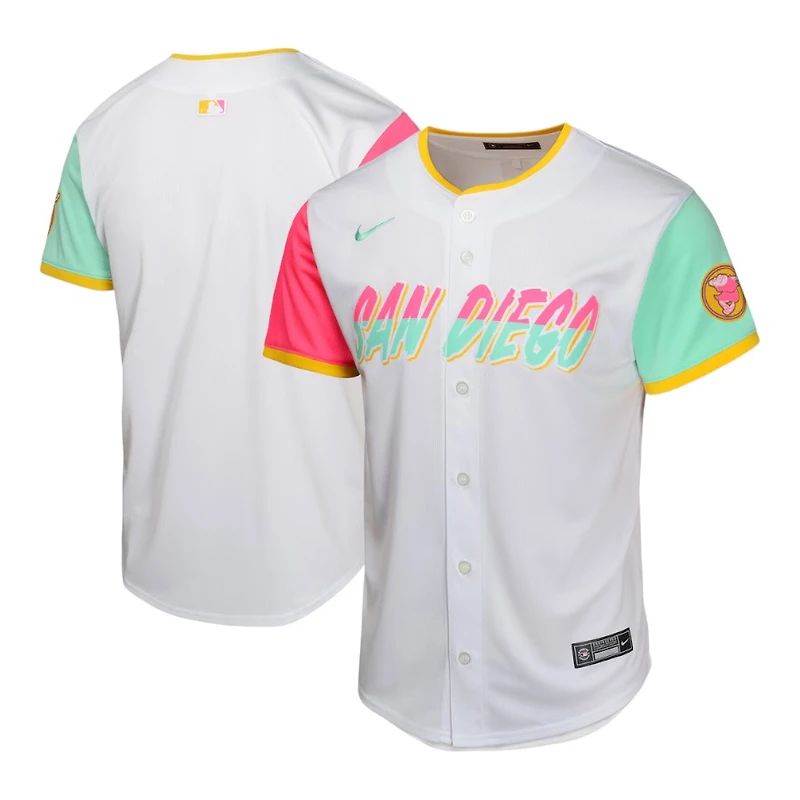 Youth San Diego Padres Nike City Connect Limited White Blank Jersey