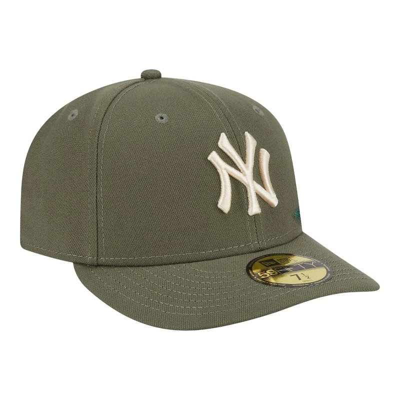 New York Yankees Olive Tonal Floral Pre-Curved Era 59FIFTY Fitted Hat