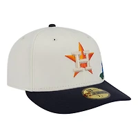 Houston Astros Chrome Tonal Floral Pre-Curved New Era 59FIFTY Fitted Hat
