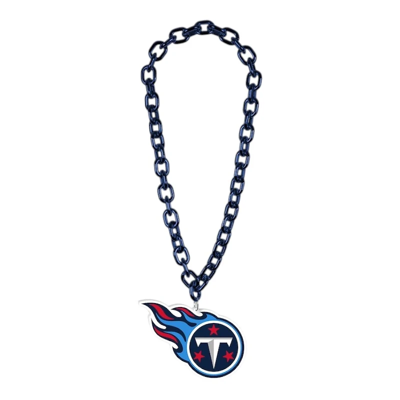 Tennessee Titans Navy Big Chain Logo Plastic Necklace