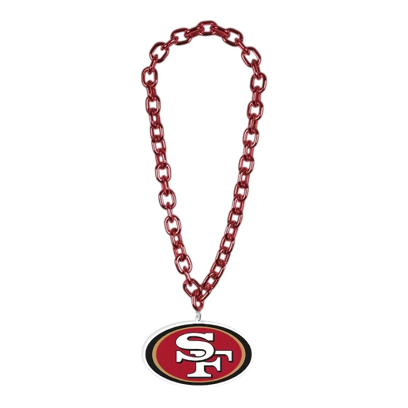San Francisco 49ers Red Big Chain Logo Plastic Necklace