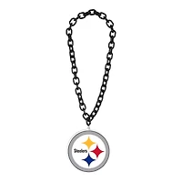 Pittsburgh Steelers Black Big Chain Logo Plastic Necklace