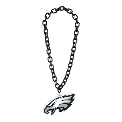 Philadelphia Eagles Black Big Chain Logo Plastic Necklace