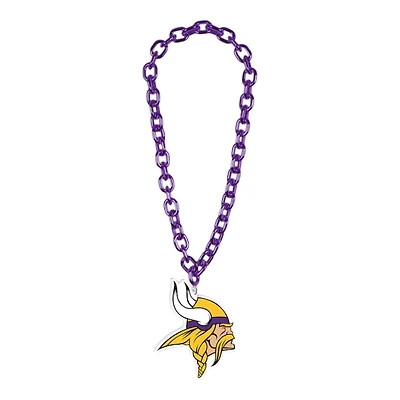 Minnesota Vikings Purple Big Chain Logo Plastic Necklace