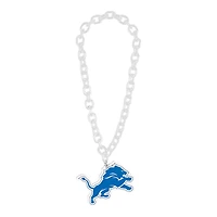 Detroit Lions White Big Chain Logo Plastic Necklace