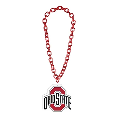 Ohio State Buckeyes Red Big Chain Logo Plastic Necklace
