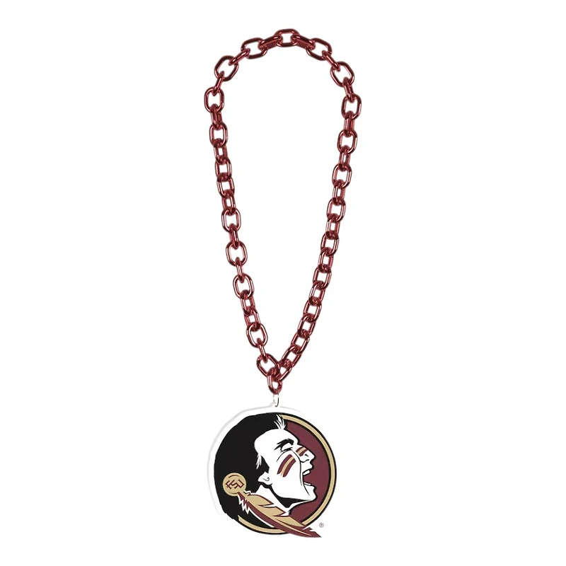 Florida State Seminoles Red Big Chain Logo Plastic Necklace