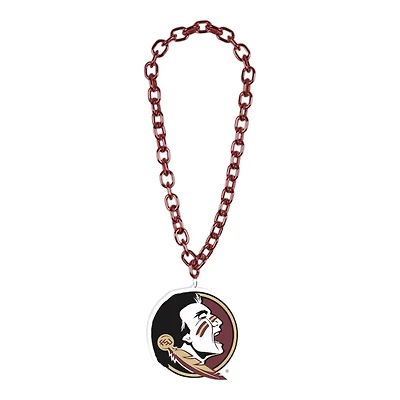 Florida State Seminoles Red Big Chain Logo Plastic Necklace