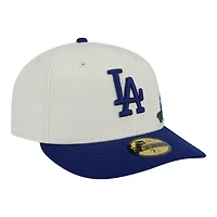 Los Angeles Dodgers Chrome and Royal Tonal Floral Pre-Curved New Era 59FIFTY Fitted Hat