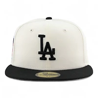 Los Angeles Dodgers Chrome and Black Ohtani 50-50 Patch Grey UV New Era 59FIFTY Fitted Hat