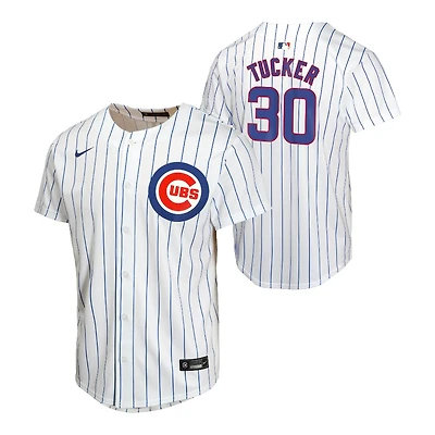 Youth Chicago Cubs Kyle Tucker White Nike Home Jersey