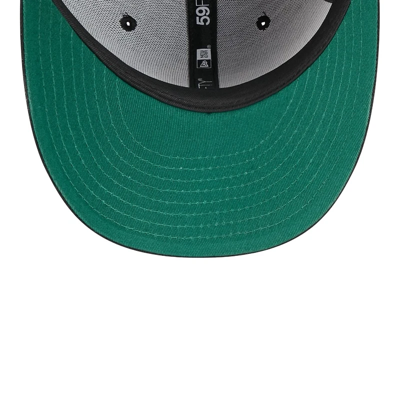 Los Angeles Lakers Black Tonal Floral Pre-Curved New Era 59FIFTY Fitted Hat